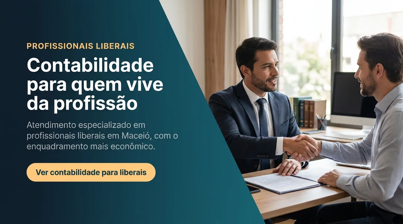 Contabilidade para profissionais liberais em Maceió · escolha do regime tributário por profissão